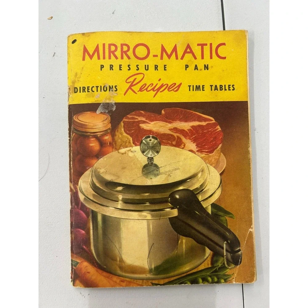 Mirro-Matic Pressure Pan Recipes‎ 1968 Vintage Cookbook Mirro Aluminum